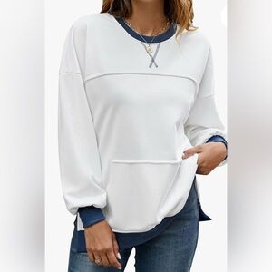 🆕 BMJL Women's Oversized Sweatshirts Casual Crewneck Pullover XL